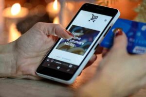 E-Commerce Strategy - Person shopping online