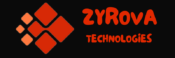 Zyrova Technologies logo with black background